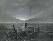 Caspar David Friedrich Moonrise over the sea oil painting picture wholesale